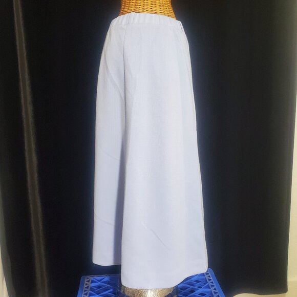 Vintage Devon IGLWU Union Made Size 10 Powder blue Polyester Midi Pencil skirt - Picture 3 of 11
